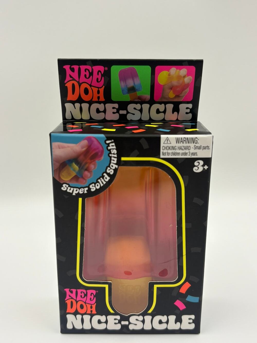 NeeDoh Nice-Sicle Pink Orange Blue Popsicle Squishy Fidget Schylling NEW
